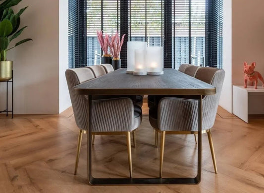 Hunter 230 Dining Table (Rustic Black)