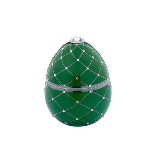 Green Egg with Silver Lattice